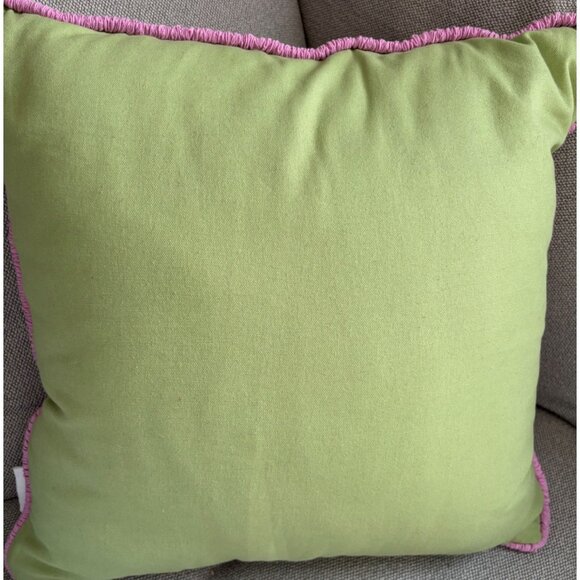 Sigrid Olsen Beach To Bistro Purple Green Embroidered Floral Decor Throw Pillow - Picture 4 of 4